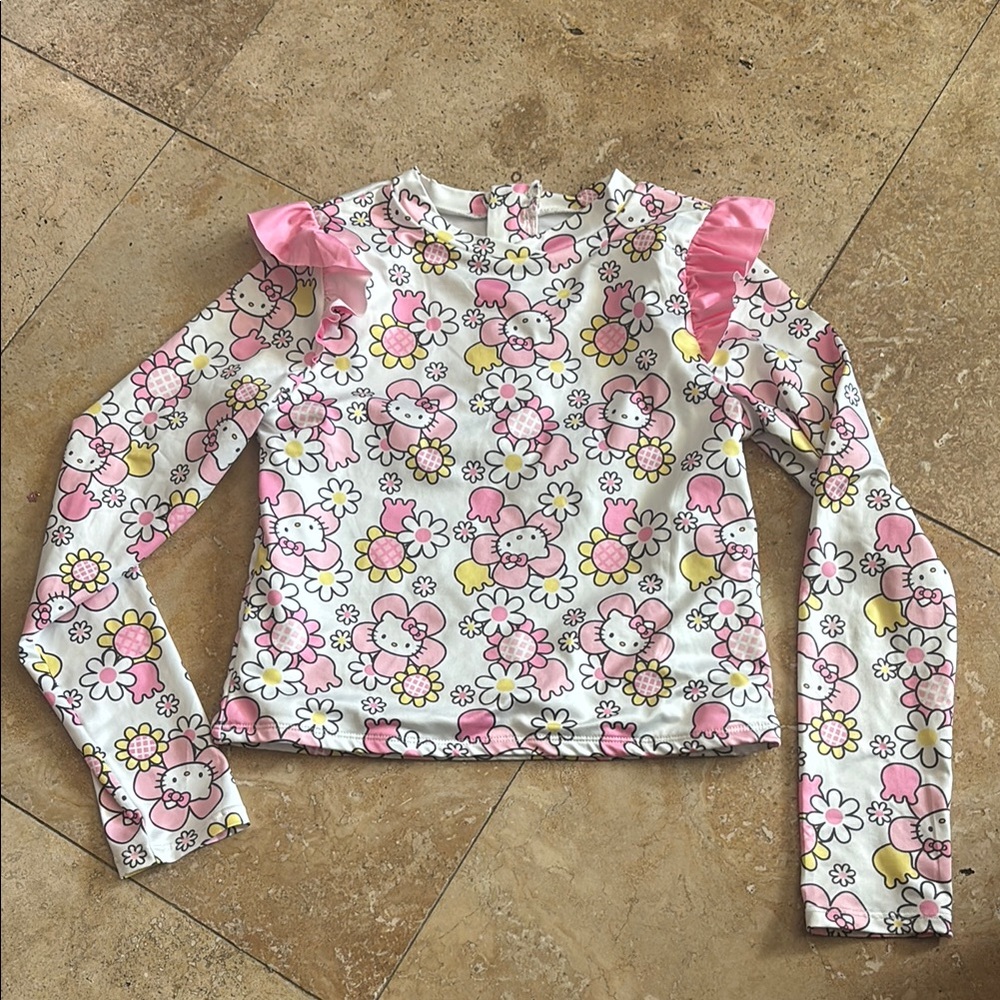 Kids Hello Kitty rash guard size 10